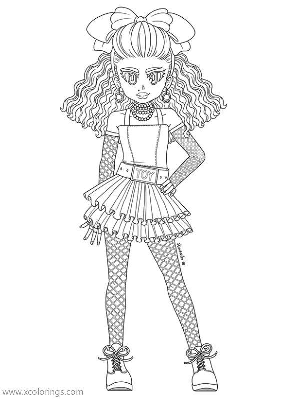 Free LOL Surprise OMG Doll Coloring Pages printable