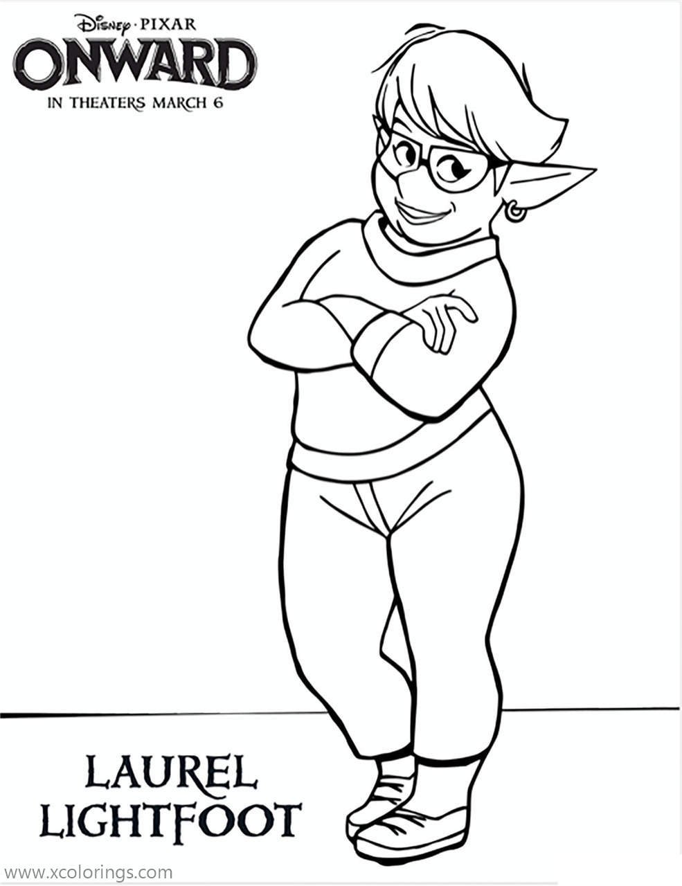 Free Laurel Lightfoot from Onward Coloring Pages printable