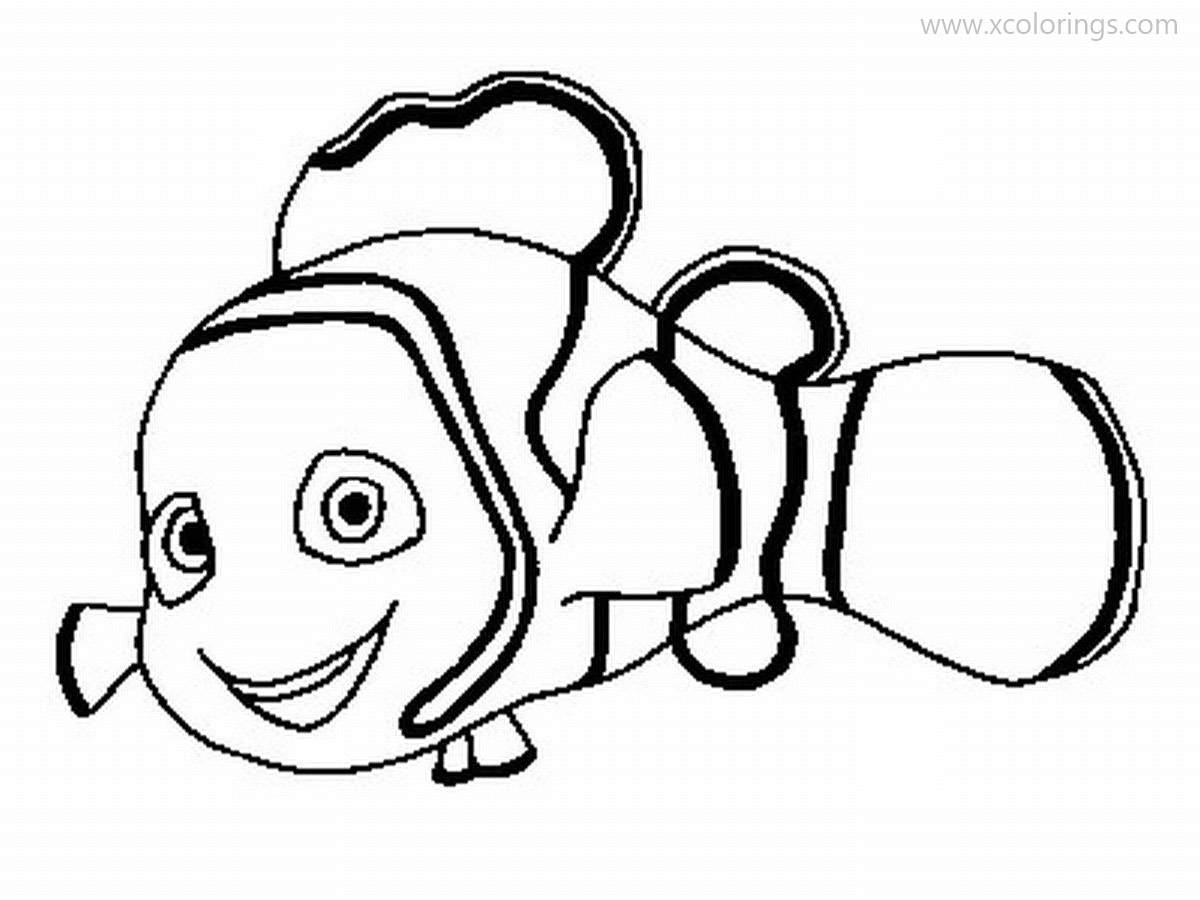 Free Little Clown Fish Coloring Pages printable
