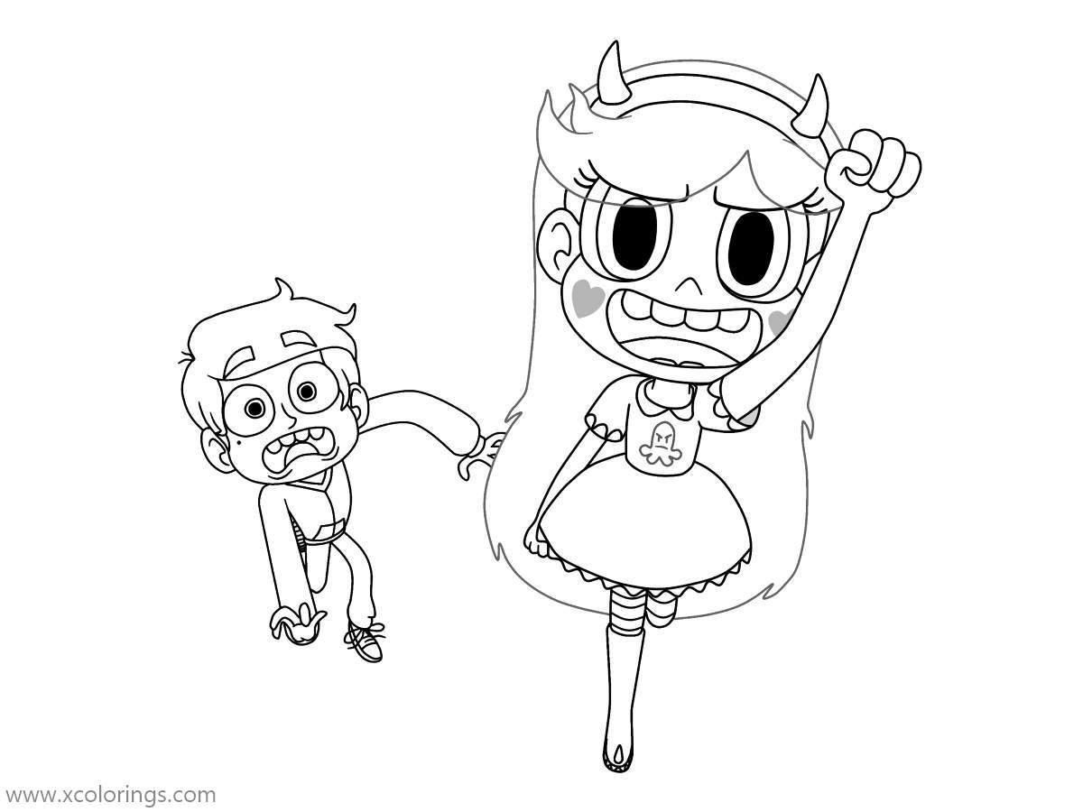Free Marco Diaz from Star VS the Forces of Evil Coloring Pages printable