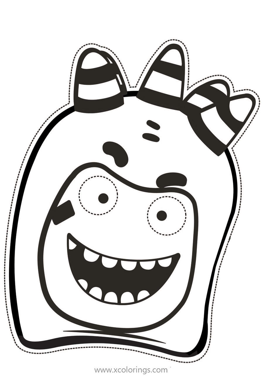 Free Mask of Fuse from Oddbods Coloring Pages Papercraft printable