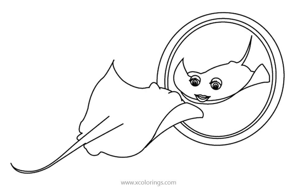 Free Miss Stingray Coloring Pages printable