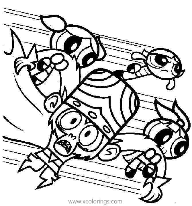 Free Mojo Jojo from Powerpuff Girls Coloring Pages printable