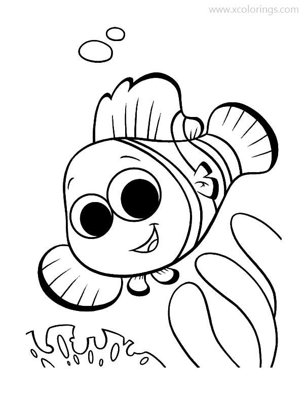 Free Nemo the Clownfish Coloring Pages printable