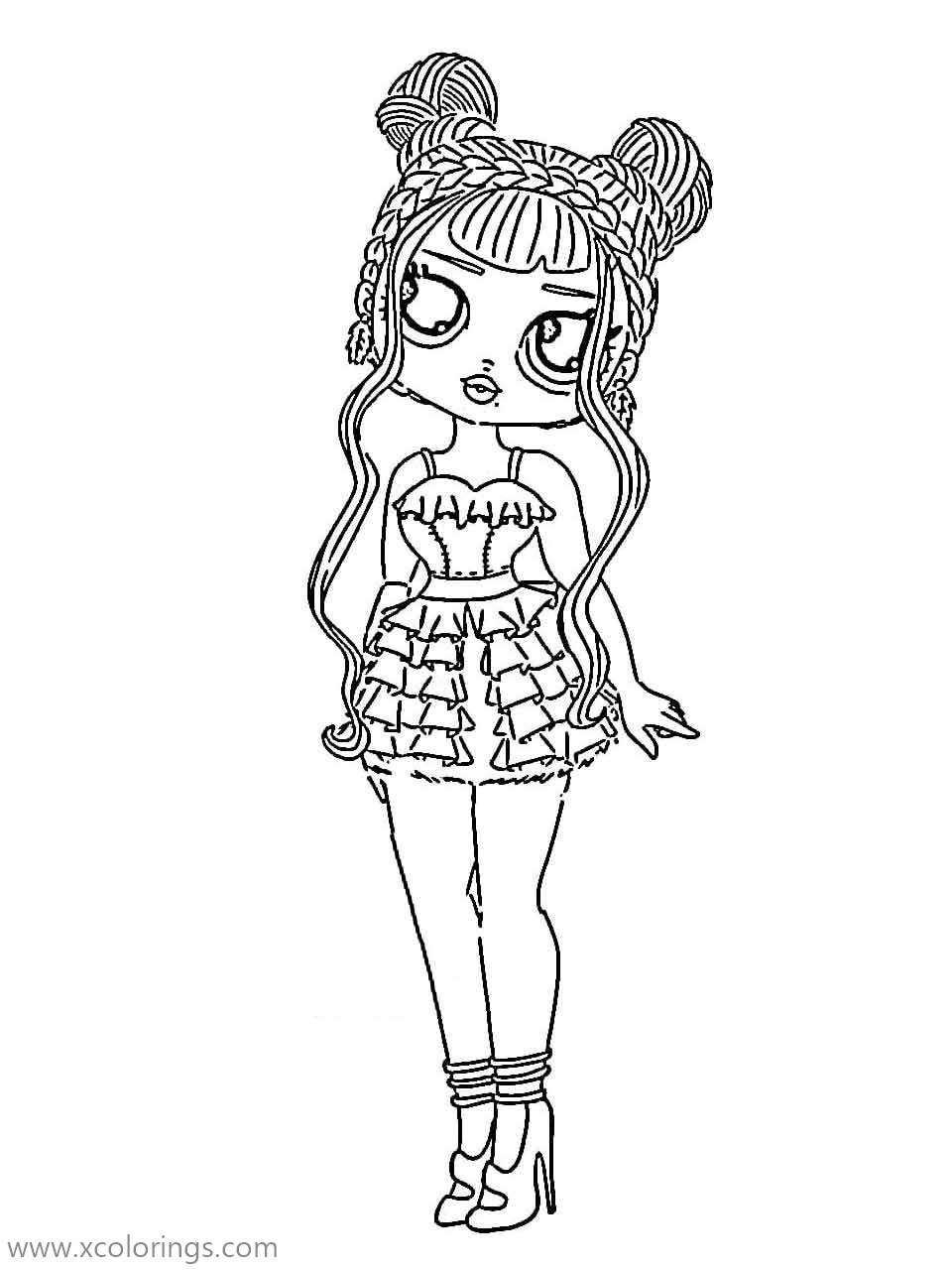 Free OMG Doll Coloring Pages from LOL Surprise Dolls printable