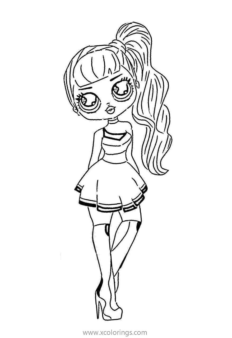Free OMG Doll Girls Coloring Pages printable