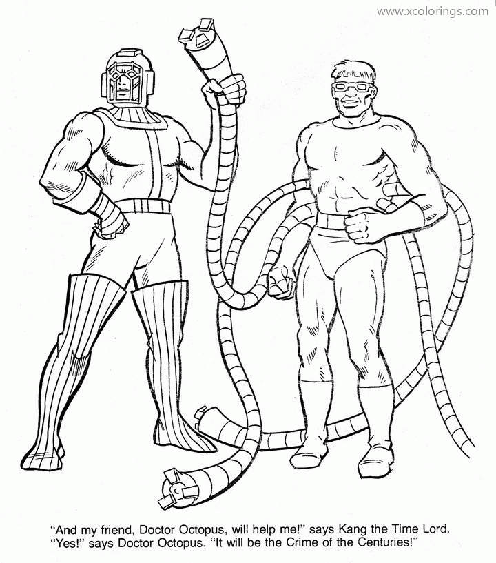 Free Octopus Man Coloring Pages printable