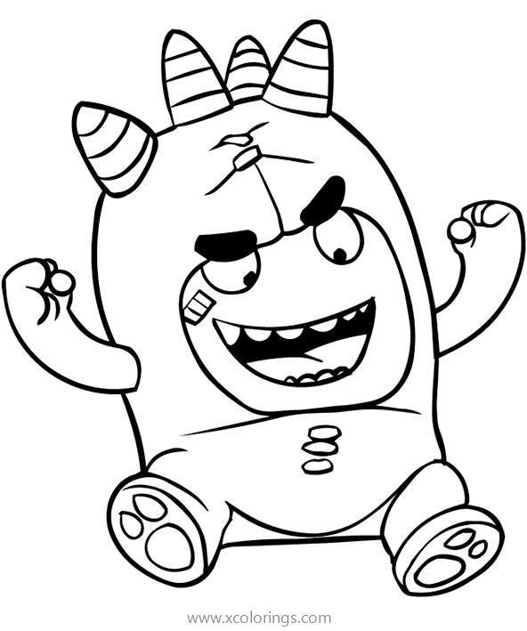 Free Oddbods Coloring Pages Fuse printable