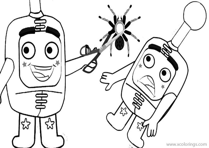 Free Oddbods Fanart Coloring Pages printable