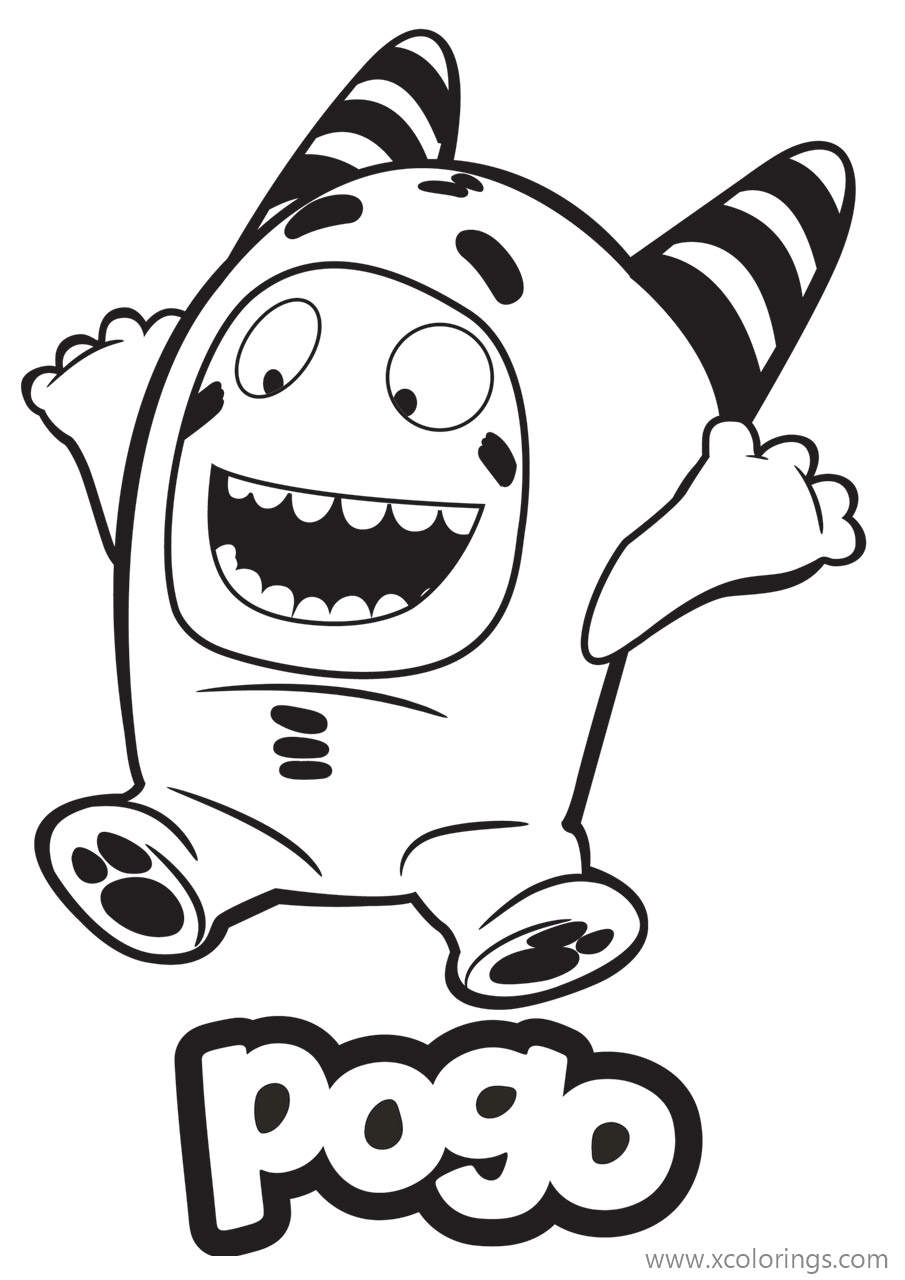 Free Oddbods  Pogo Coloring Pages printable