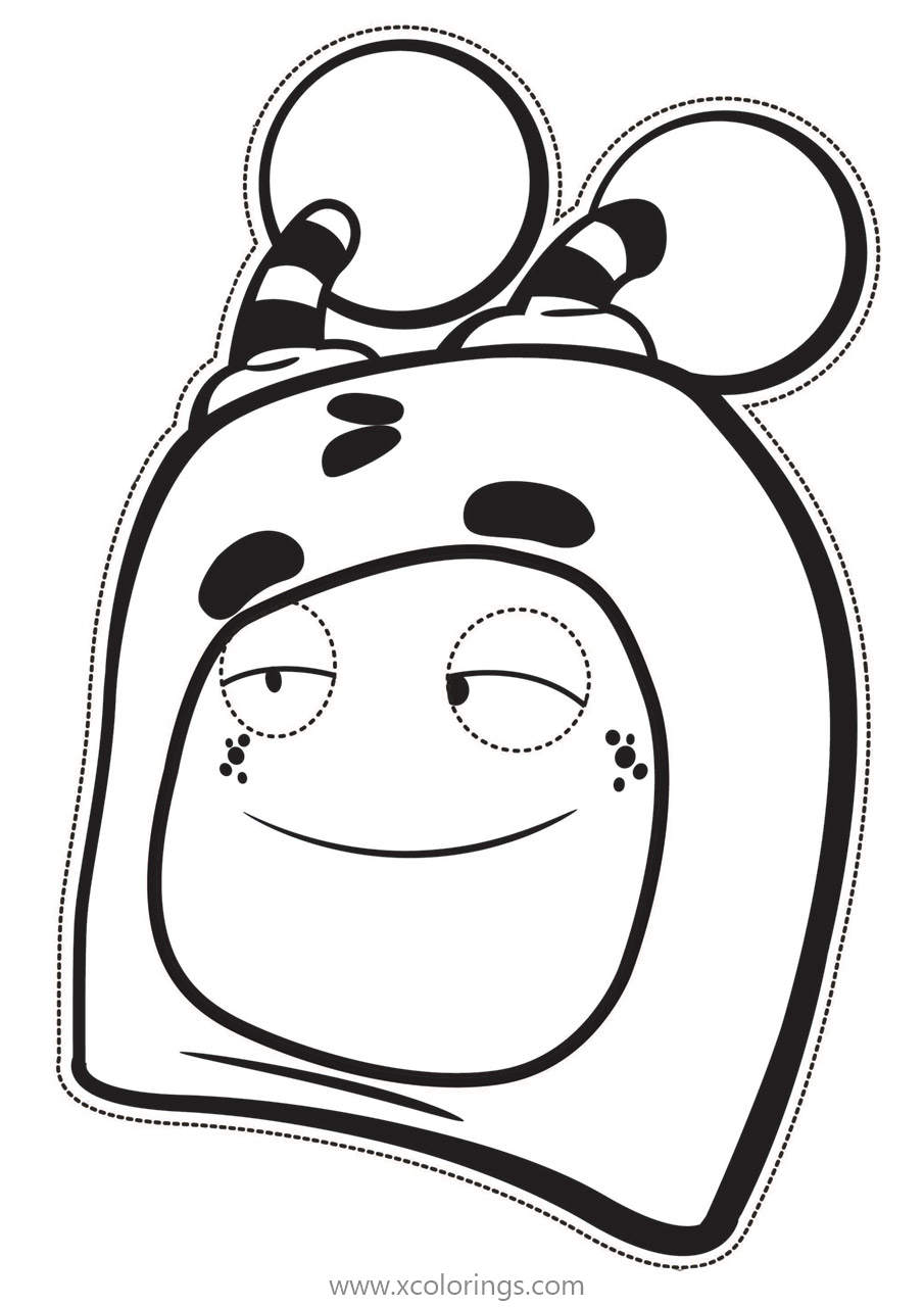 Free Oddbods Slick Mask Coloring Pages printable