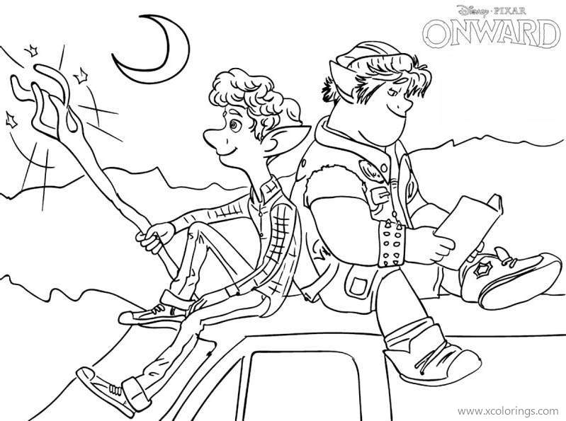 Free Onward Brothers Coloring Pages printable