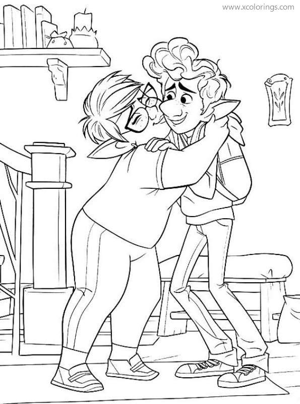 Free Onward Coloring Pages Laurel And Ian printable