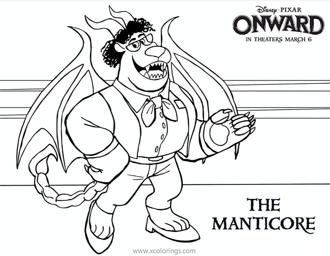 Free Onward The Manticore Coloring Pages printable
