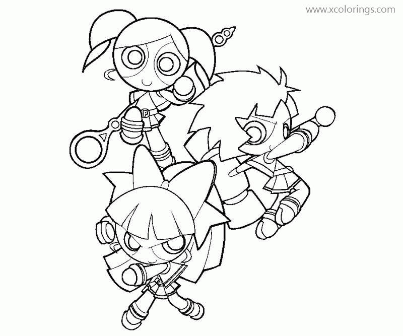 Free Powerpuff Girls Coloring Pages Cute Style printable