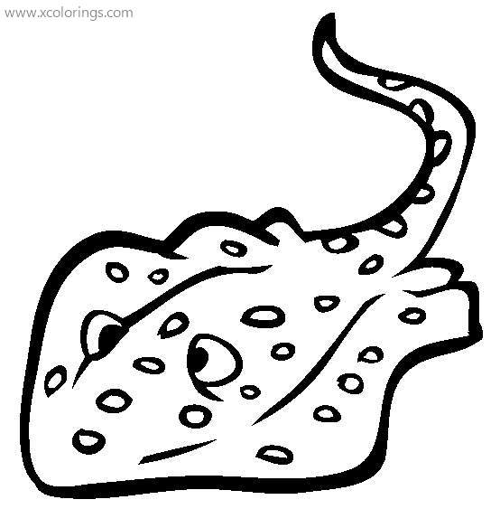Free River Stingray Coloring Pages printable