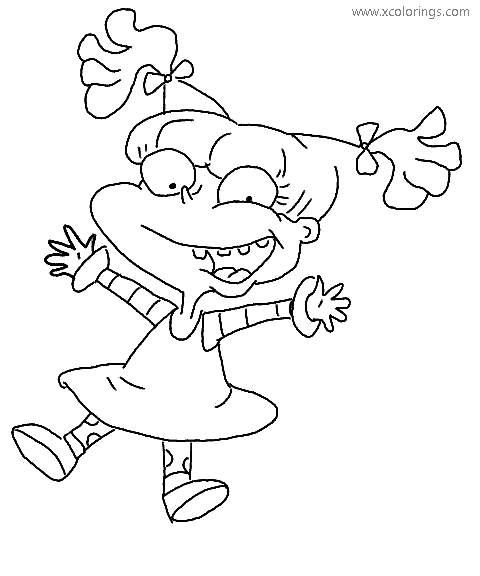 Free Rugrats Angelica Coloring Pages printable