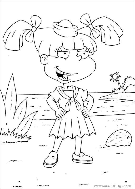 Free Rugrats Characters Coloring Pages Angelica printable