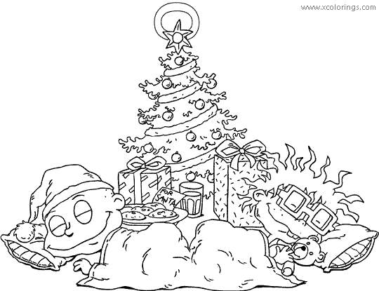 Free Rugrats Christmas Coloring Pages printable