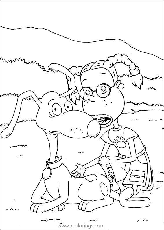 Free Rugrats Coloring Pages Spike and Susie printable