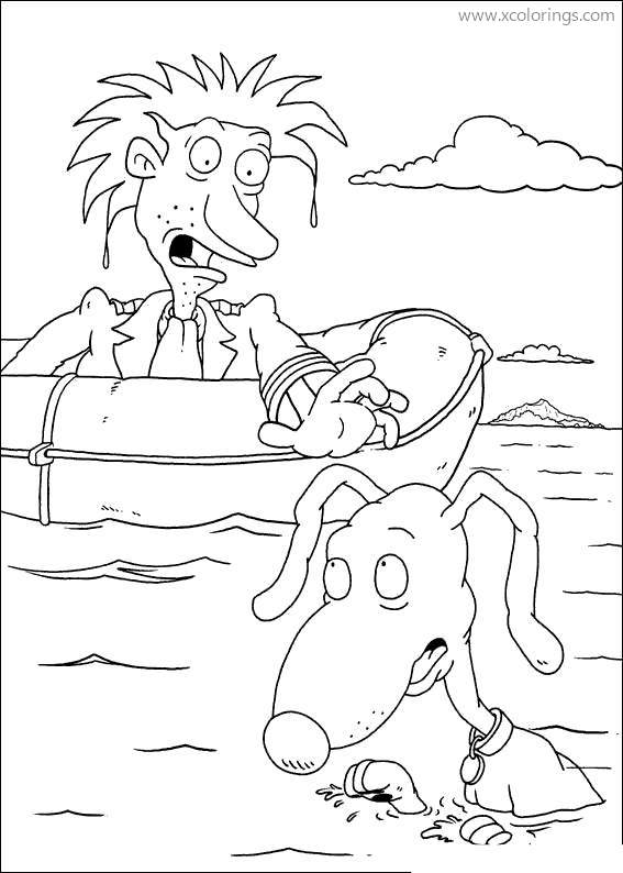 Free Rugrats Coloring Pages Stu and Spike printable