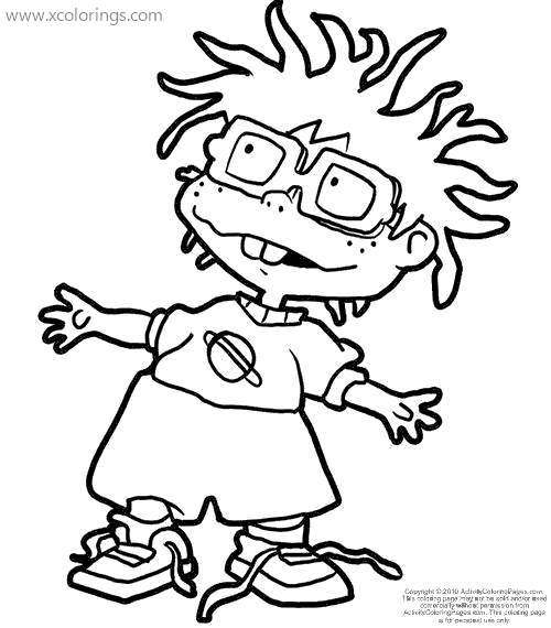 Free Rugrats Coloring Pages The Boy Chuckie printable