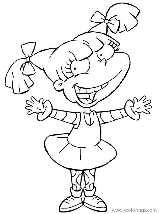 Free Rugrats Coloring Pages The Girl Angelica printable