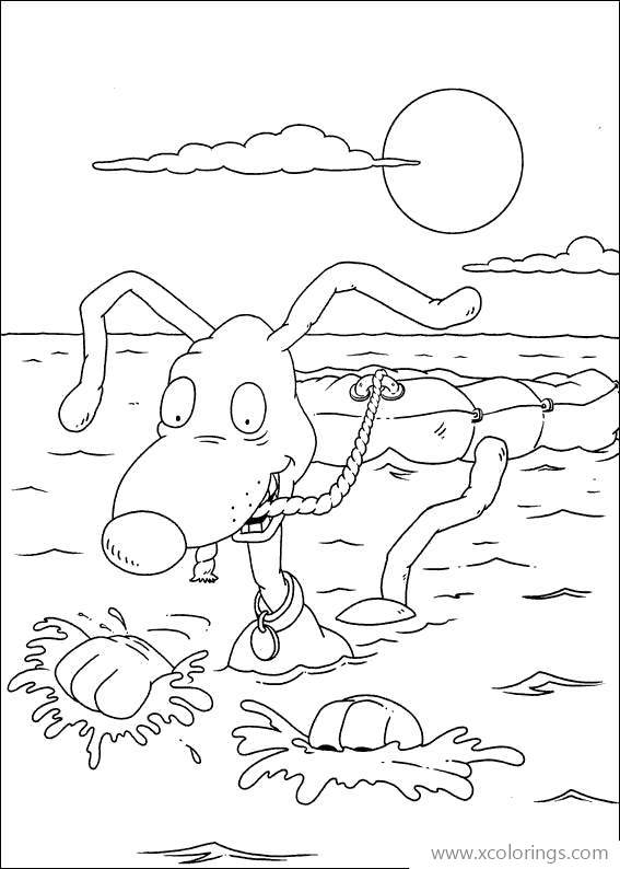 Free Rugrats Spike Coloring Pages printable