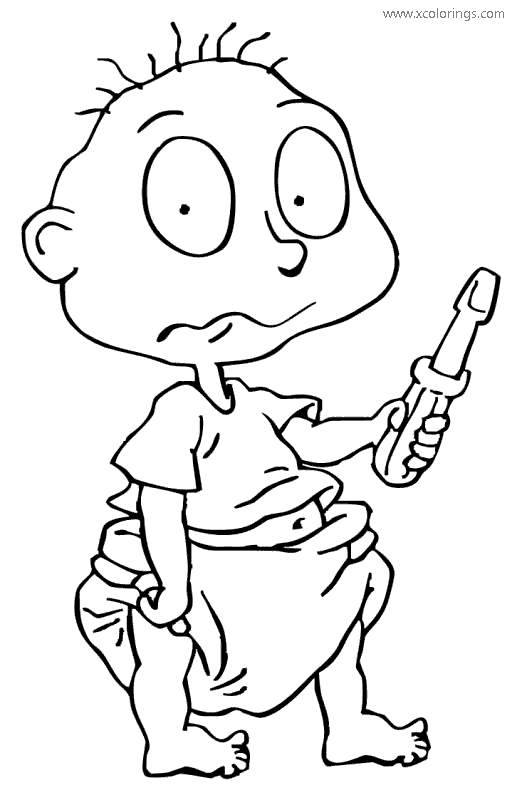 Free Rugrats Tommy Coloring Pages printable