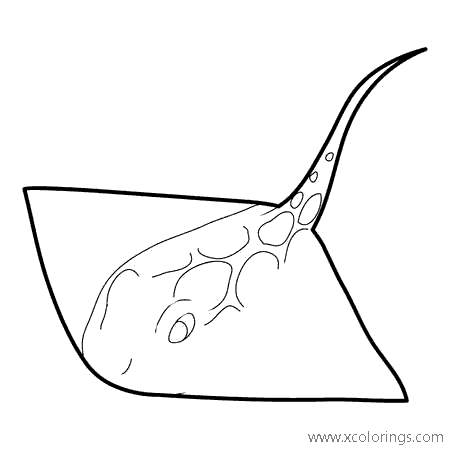 Free Short Tailed Stingray Coloring Pages printable