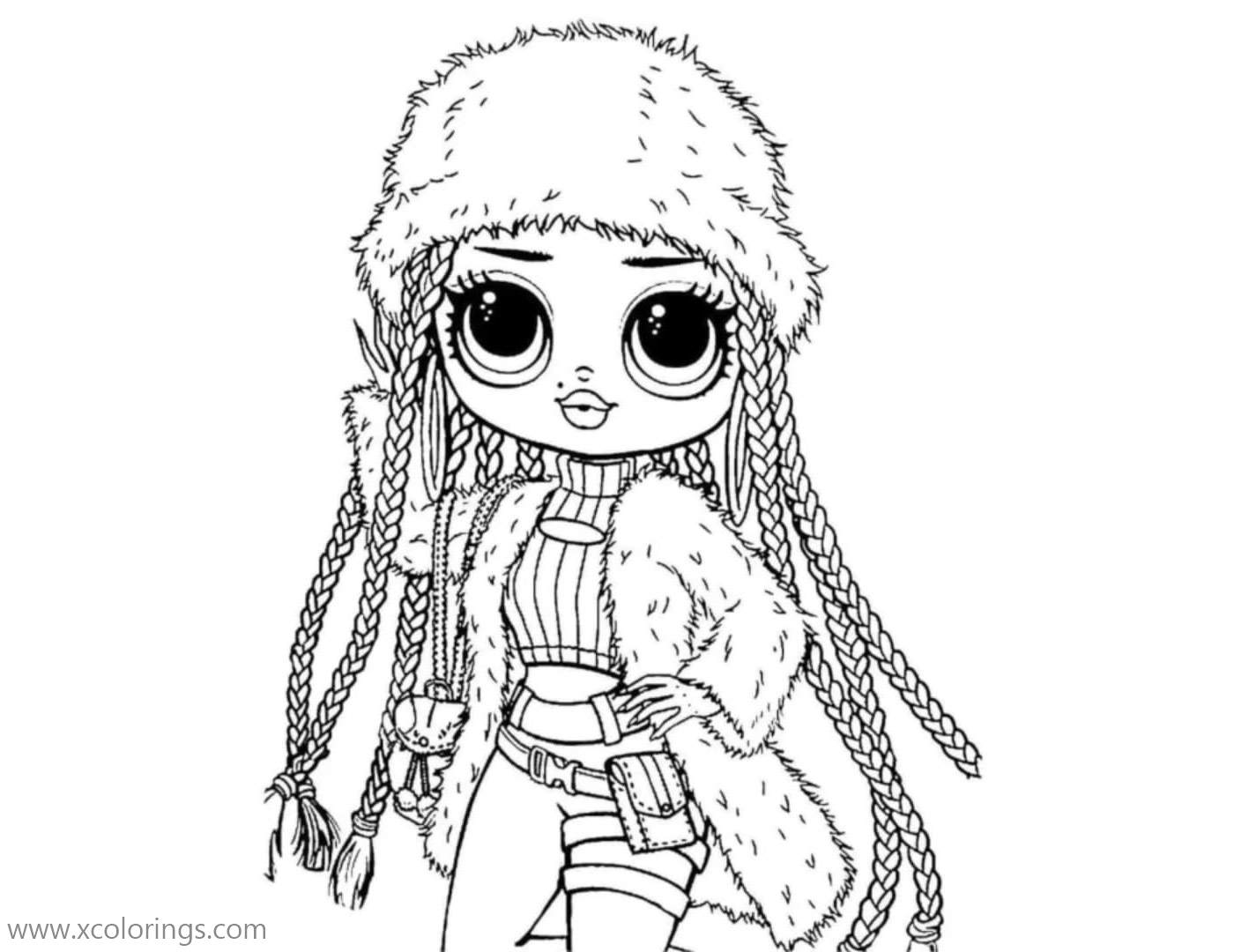 Free Snowlicious from LOL OMG Dolls Coloring Pages printable