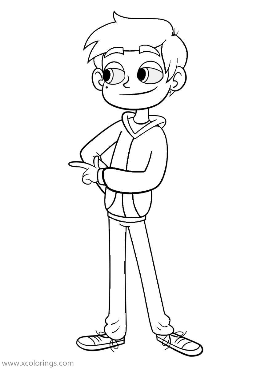 Free Star VS the Forces of Evil Boy Marco Coloring Pages printable