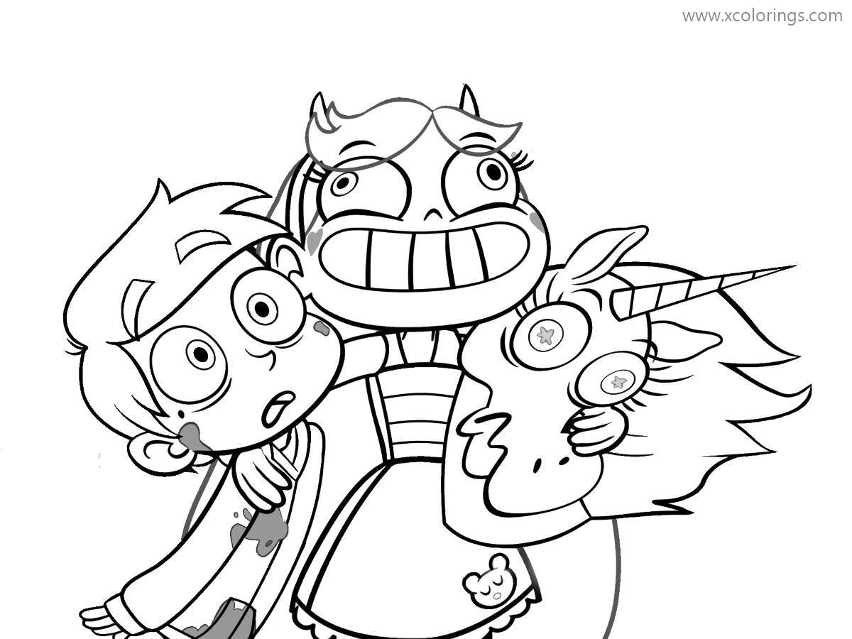 Free Star VS the Forces of Evil Characters Coloring Pages printable