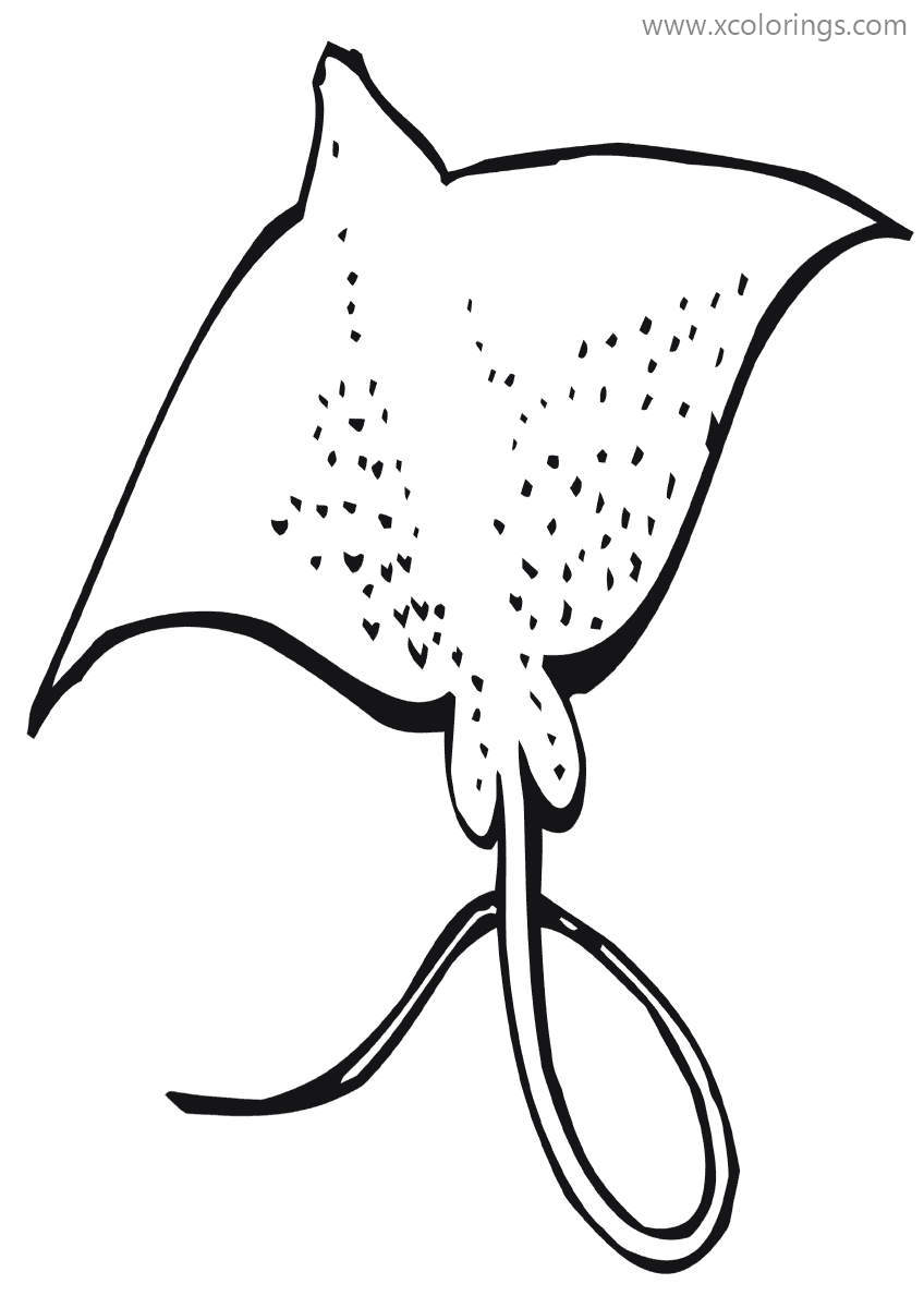 Free Stingray Coloring Pages Bull Ray printable