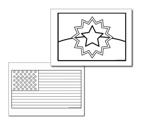 Free US Juneteenth Flag Coloring Pages printable