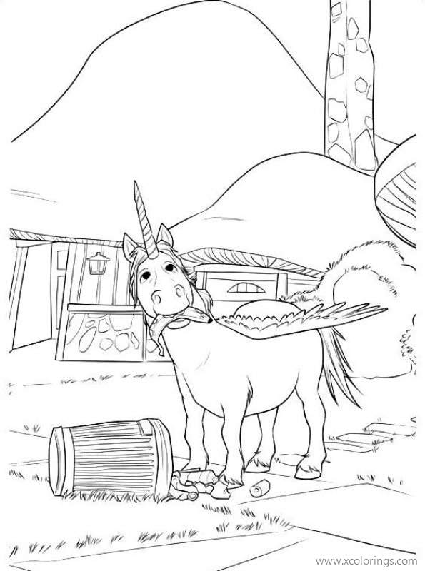 Free Unicorn from Onward Coloring Pages printable