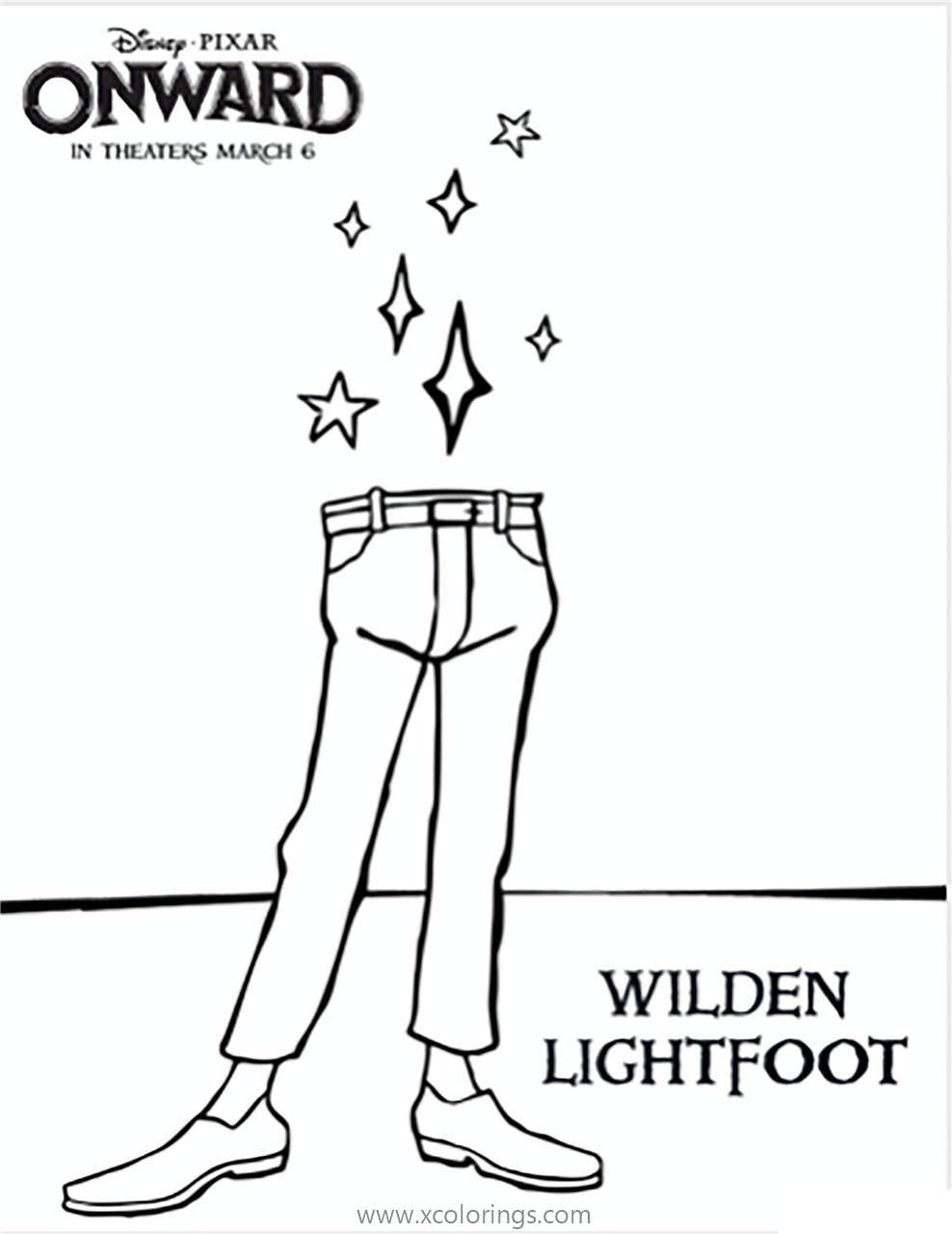 Free Wilden Lightfoot from Onward Coloring Pages printable