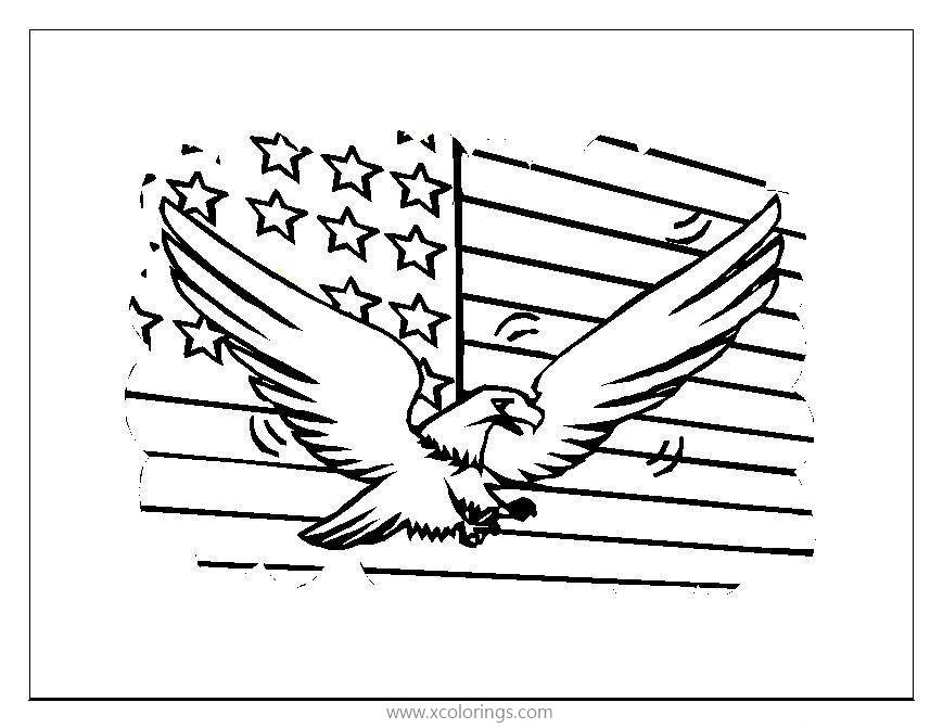 Free 4th of July Eagle Coloring Pages printable