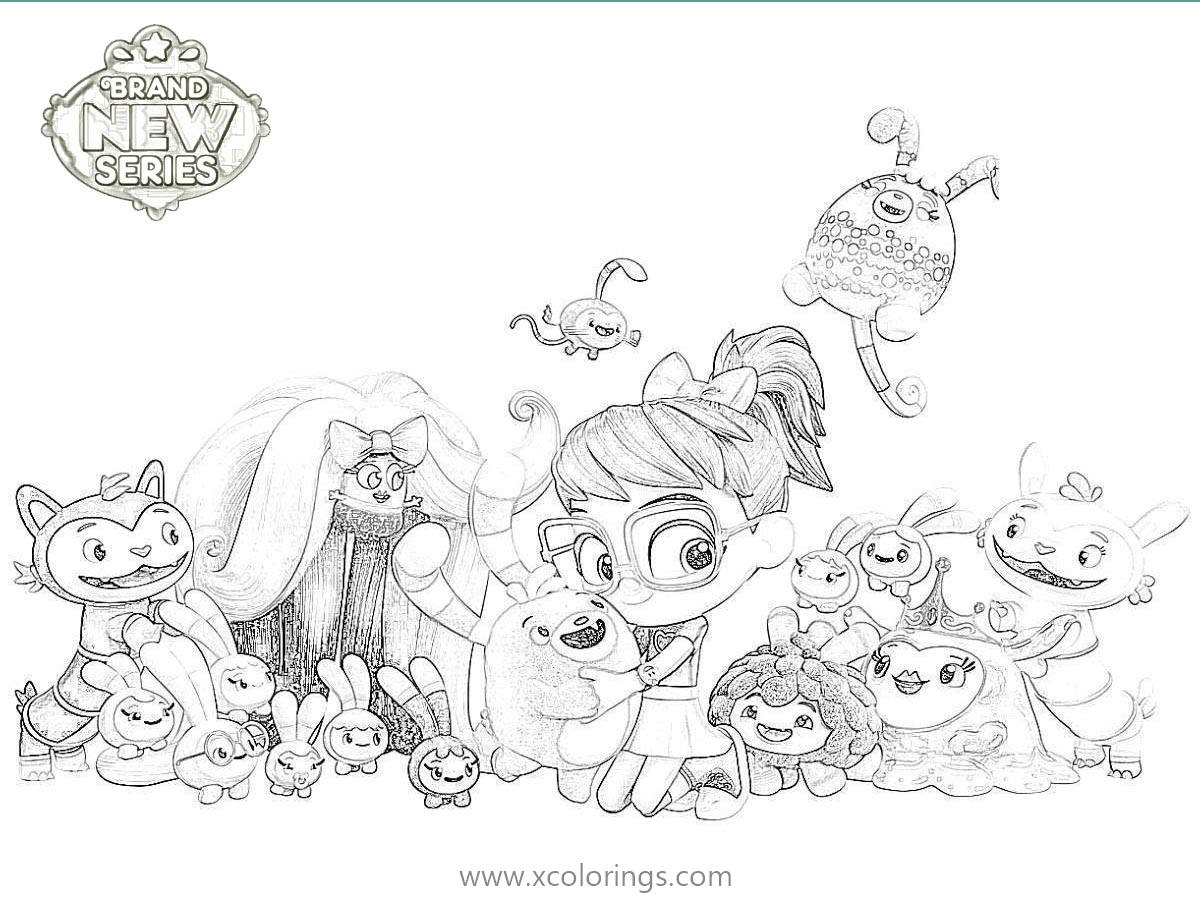 Free Abby Hatcher Coloring Pages Characters printable