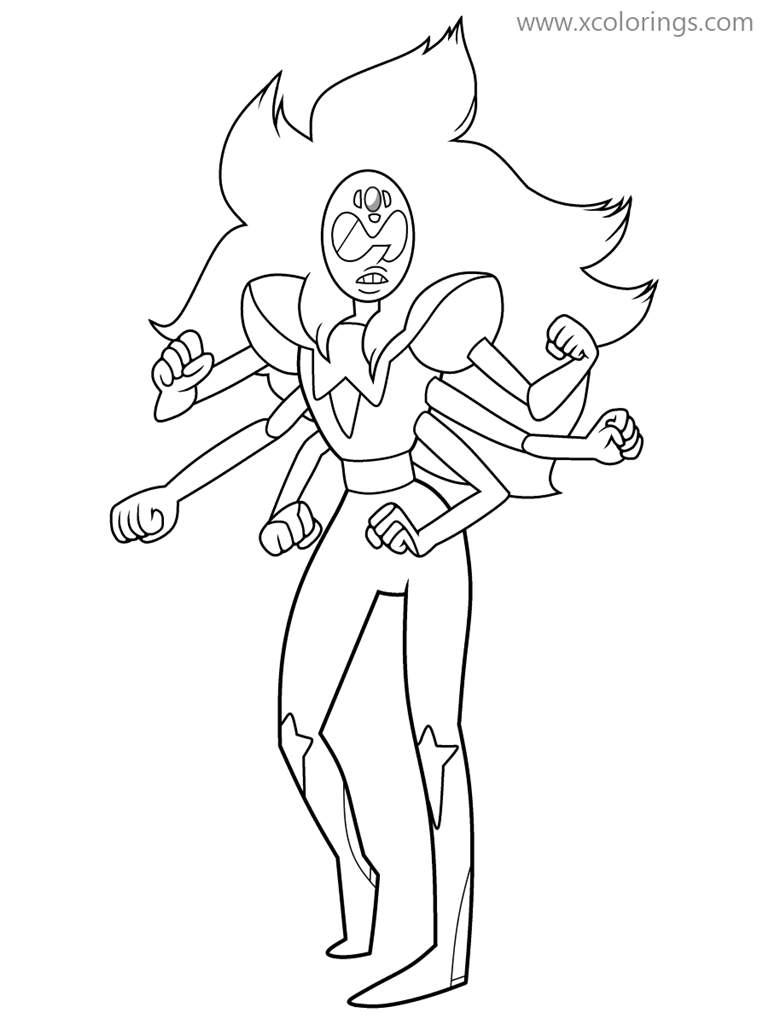 Free Alexandrite from Steven Universe Coloring Pages printable