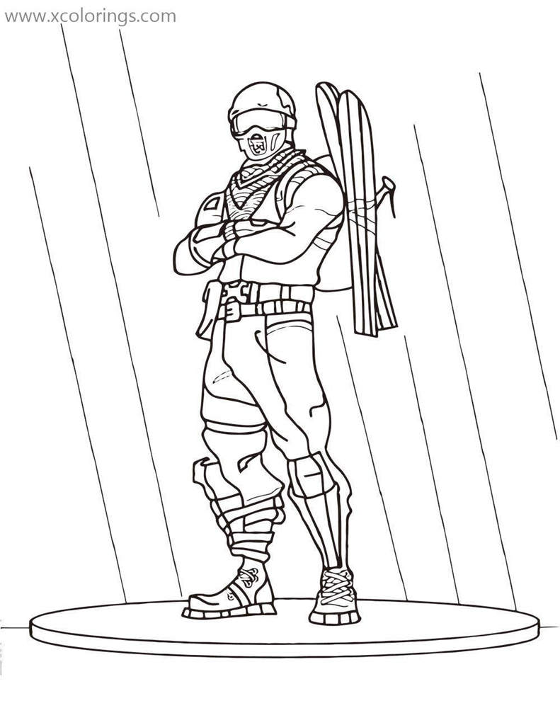 Alpha Ace From Fortnite Coloring Page Xcolorings Com