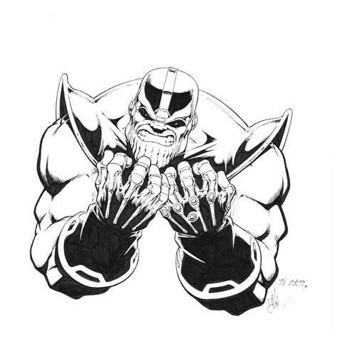 Angry Thanos Coloring Page - XColorings.com