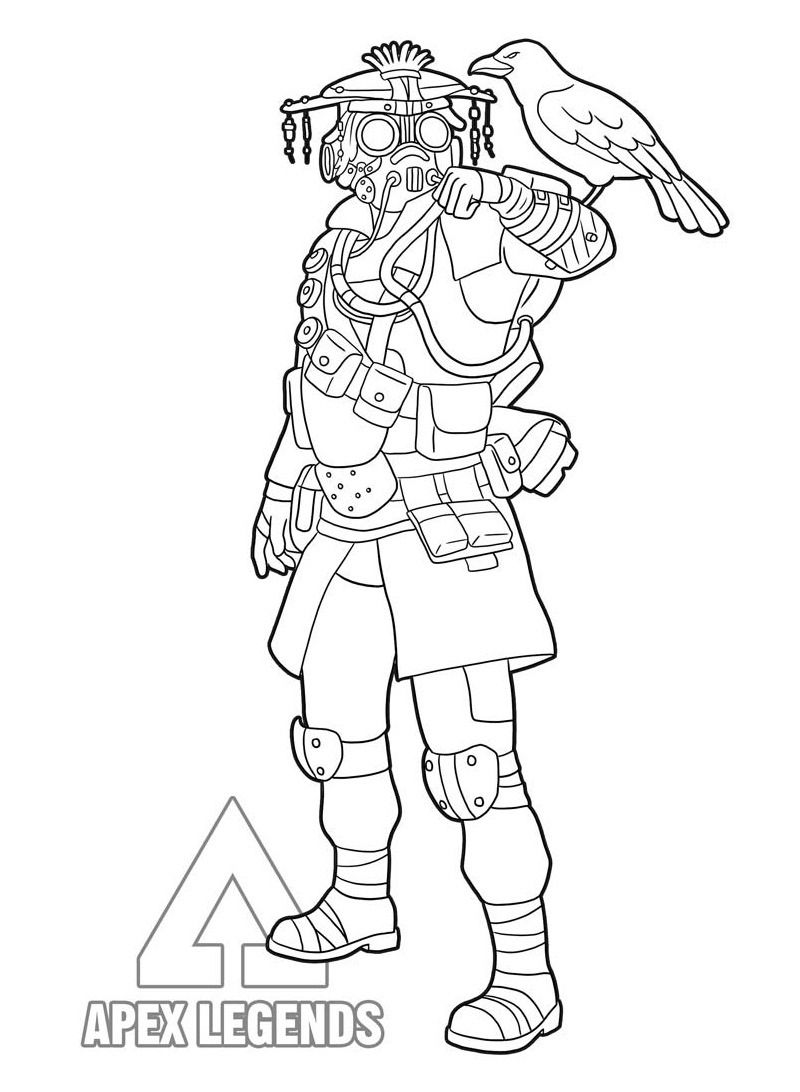 Free Apex Legends Coloring Pages Bloodhound printable