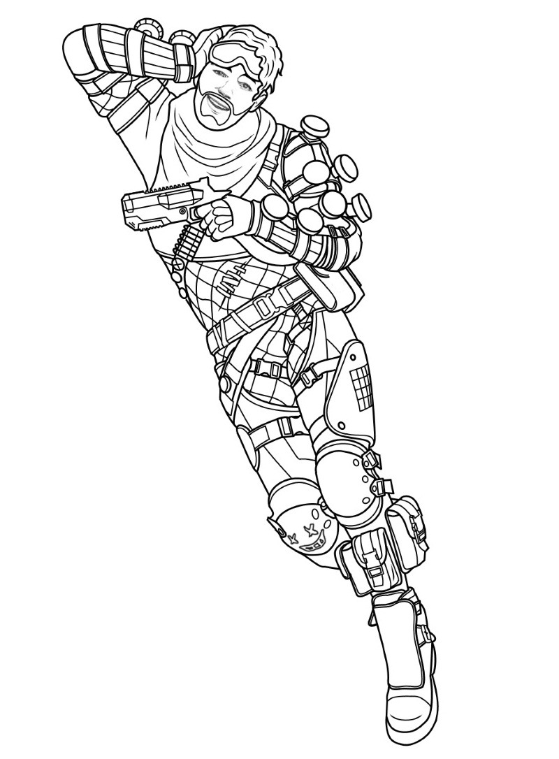 Free Apex Legends Mirage Coloring Pages printable