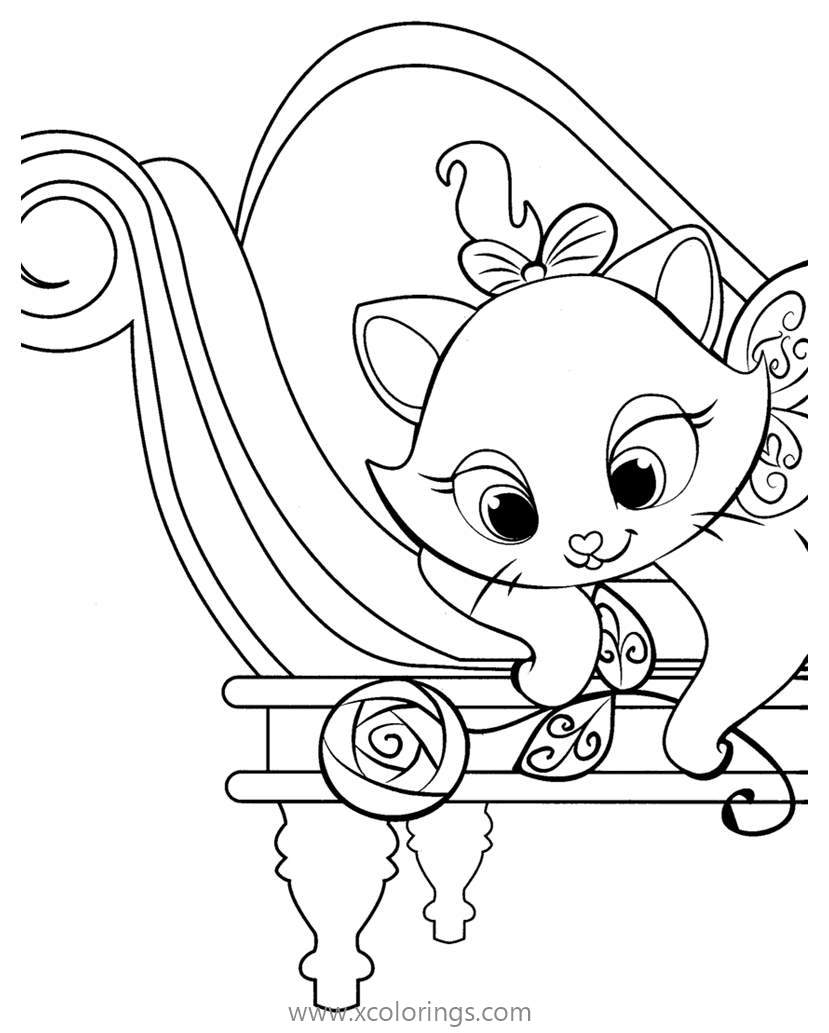 Free Aristocats Coloring Pages Kitten Marie printable