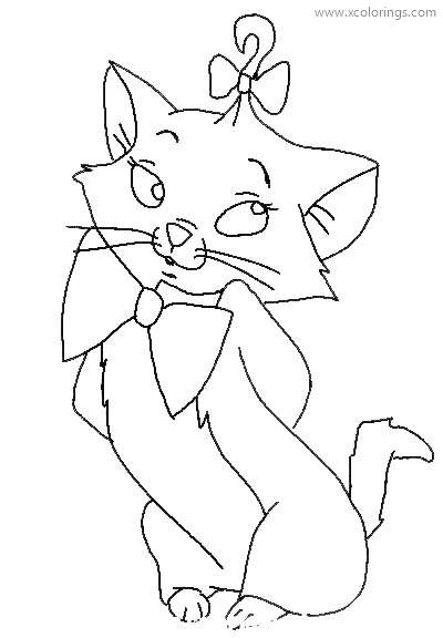 Free Aristocats Coloring Pages Little Princess Marie printable