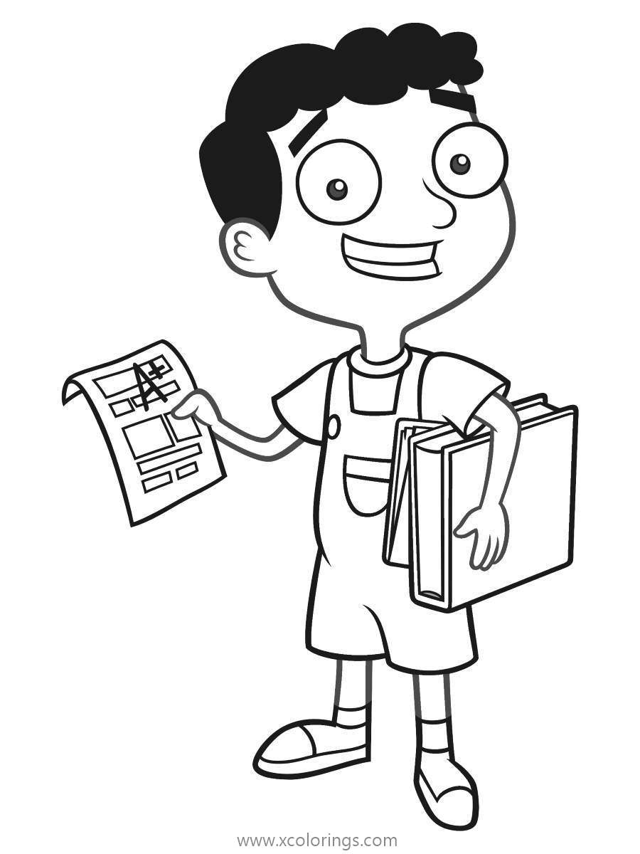 Free Baljeet from Phineas and Ferb Coloring Pages printable