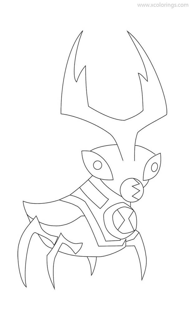 Free Ball Weevil from Ben 10 Coloring Pages printable