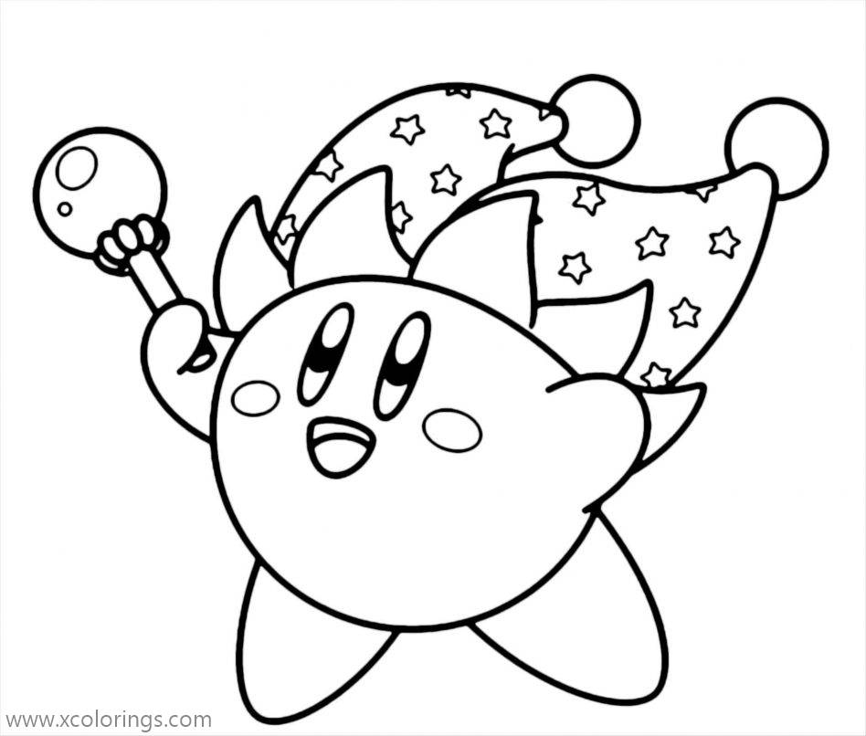 Free Bean Kirby Coloring Pages printable