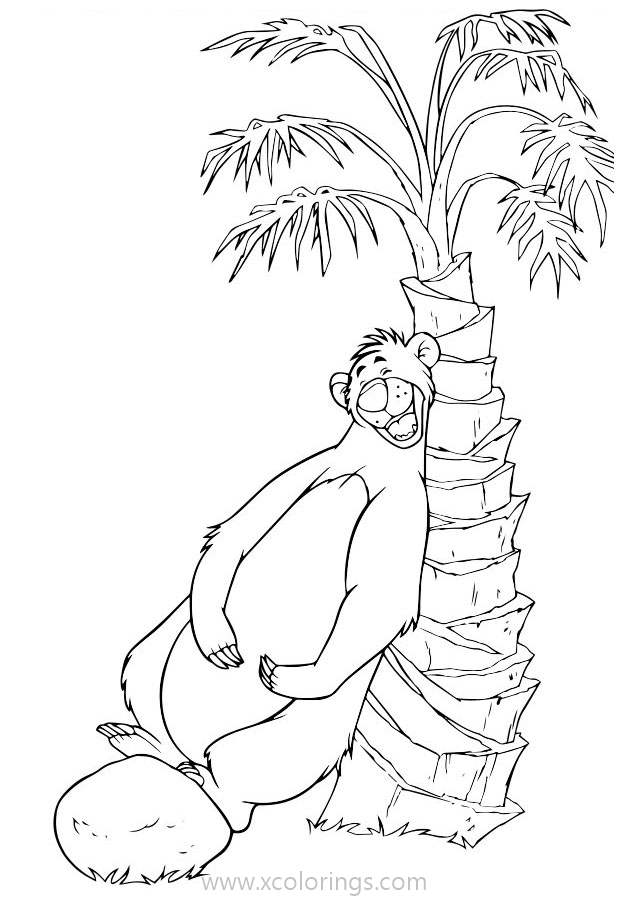 Free Bear from Jungle Book Coloring Pages printable